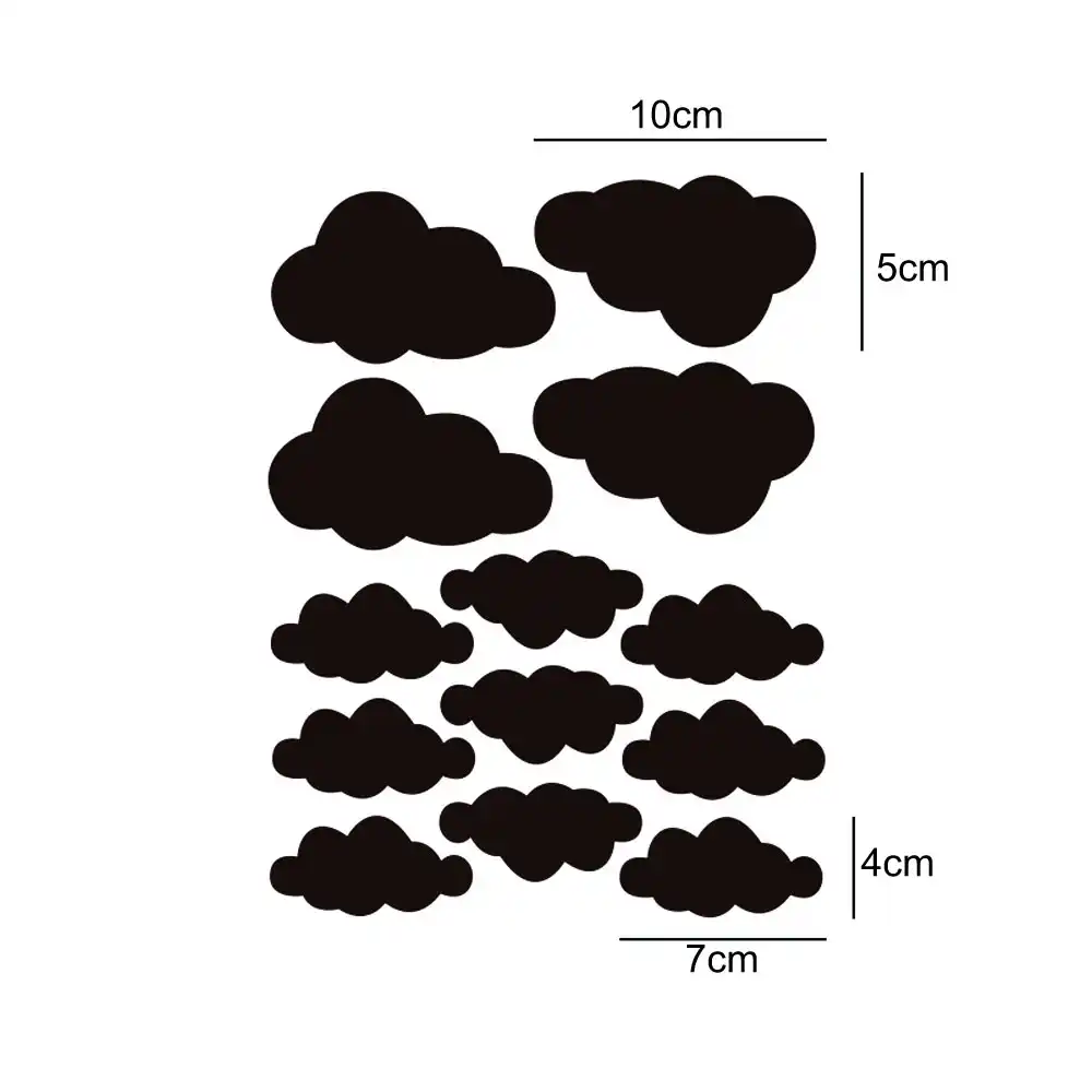 Fluorescent Cloud Stickers Glow In The Dark Stickers Cartoon Luminous Wall Decal Children S Bedroom Ceiling Decoration