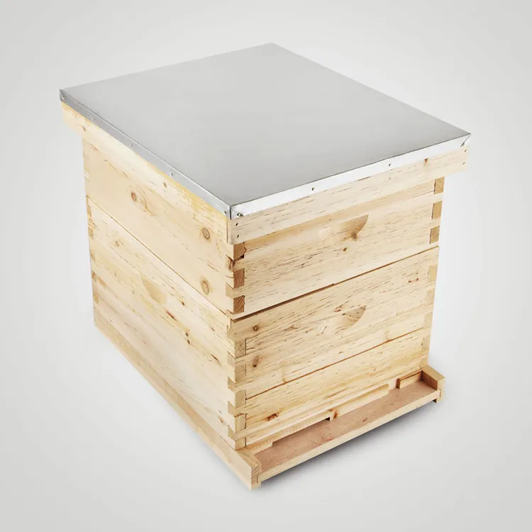 Telescoping Roof Top Beekeeping Beehive 20 Frame Box Kit (10 Deep-10 Medium)