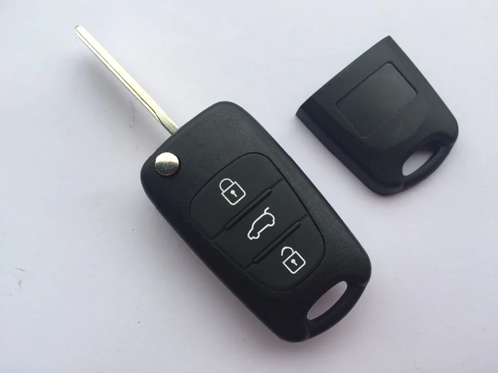ZABEUDEIR 1pcs OF New Replacement Key Case For Hyundai i20 i30 3 Button KEY FOB REMOTE CASE