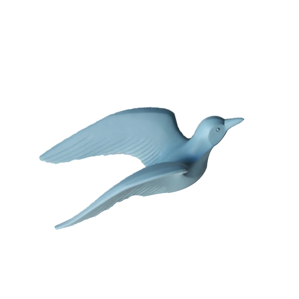 Home Decorative Resin 3D Handmade Flying Seagull Birds Crafts Wall Art Sculpture Hanging Decor
