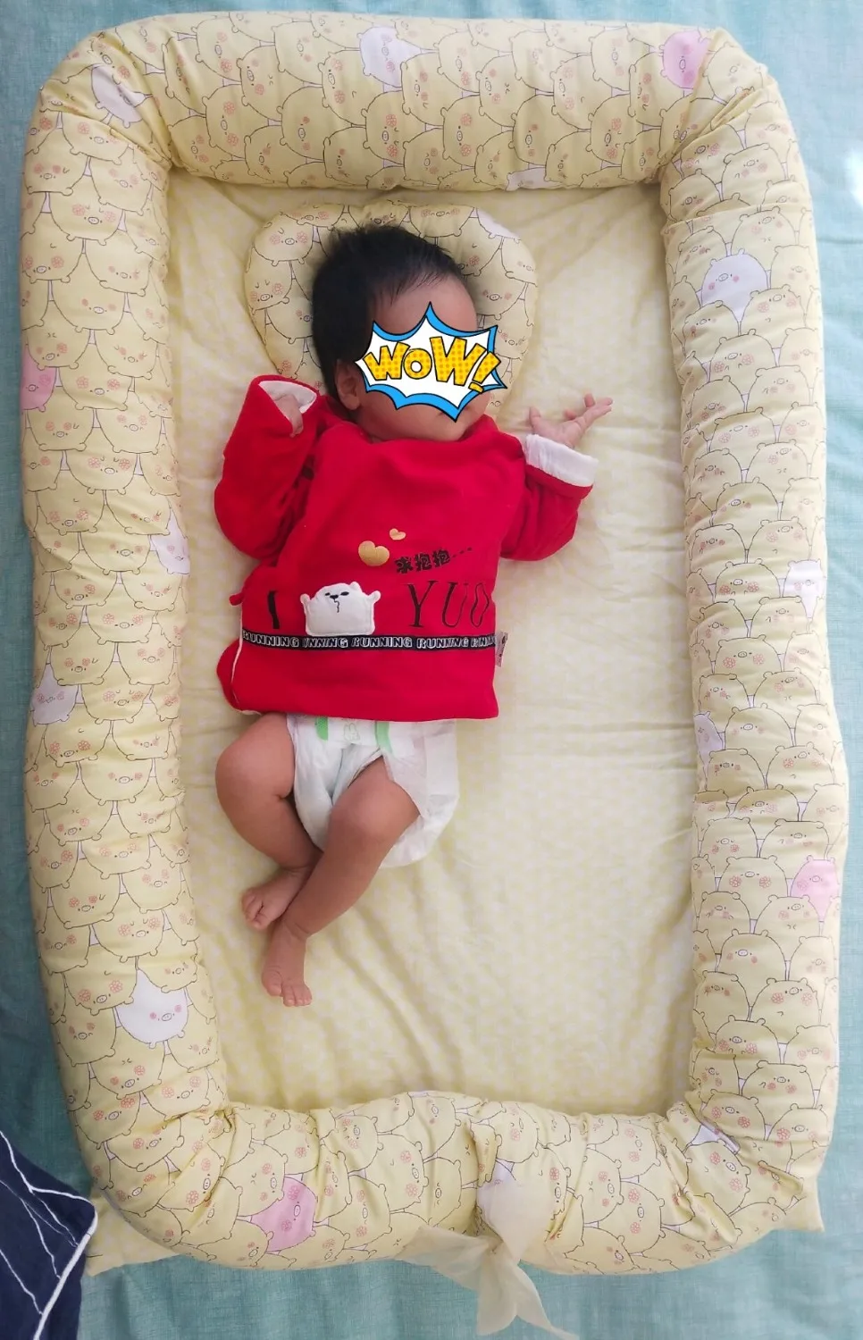 High Quality Baby Nest Bumper Portable Foldable Crib Side Newborn Sleep Travel Bumper Bed for 0-24 Month Baby Newborn Bumper