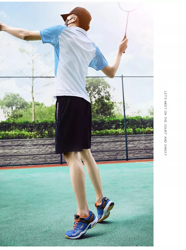Professional High quality badminton shoes, shock absorbing and skid sports shoes for men and women's comprehensive sneakers