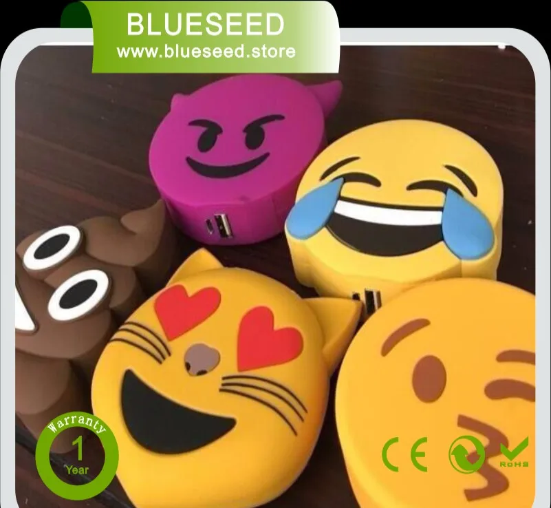 ユニコーン電源銀行2600 Mah絵文字powerbank笑キス船尾用携帯電話タブレットpc Poop Poop Emoji Aliexpress