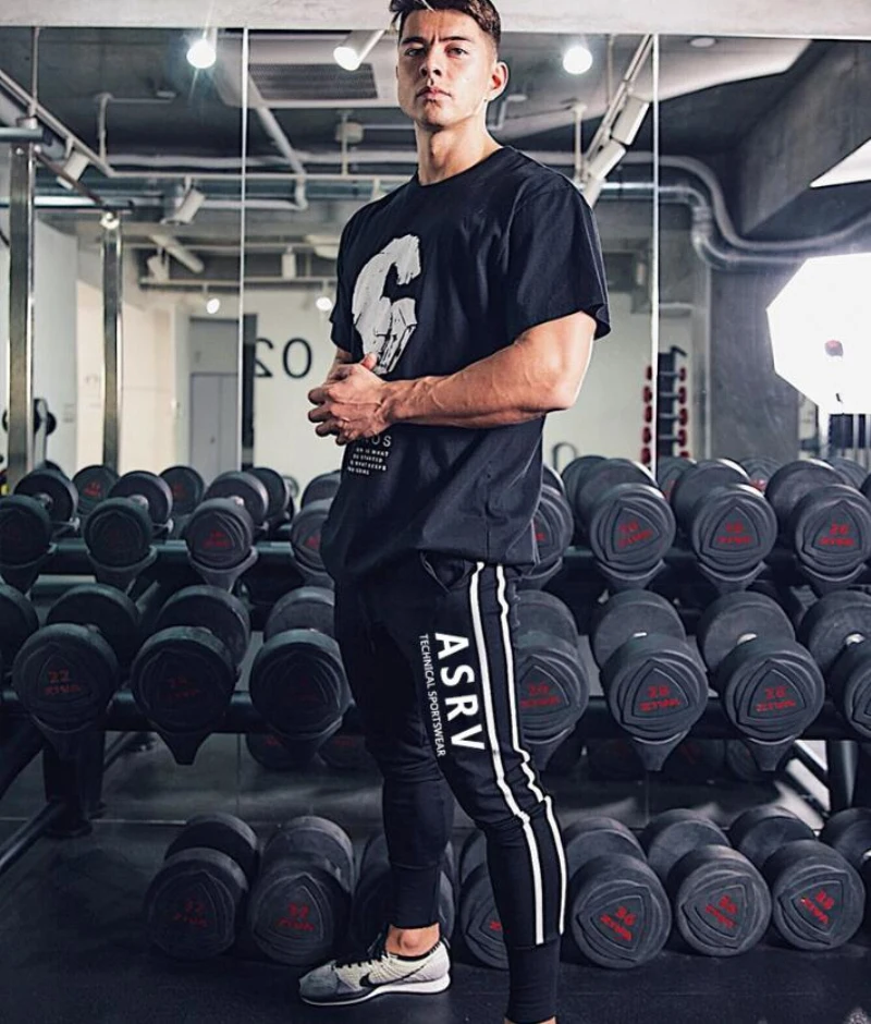 Sport Man Joggers Pants Gym Leggings Running (9)