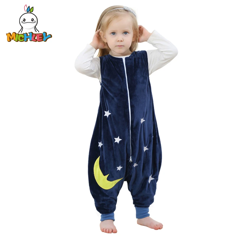Comprar Bolsa de bebé de Michael Sleeper Otoño Invierno niños mono franela bebé Animal manta chico pijamas una pieza manta Sleeper SP003