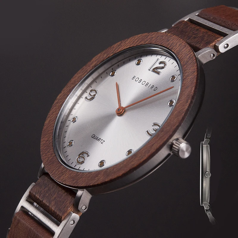 Часы montre homme 2020 BOBO BIRD Lovers Ультратонкий чехол 6 мм деревянные кварцевые наручные