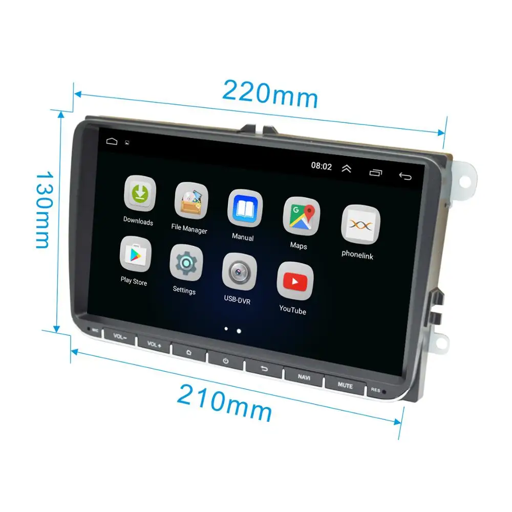 9 дюймов Android 1 Автомобильный мультимедийный плеер Радио Стерео GPS WIFI/4G MP5 Playr для VW