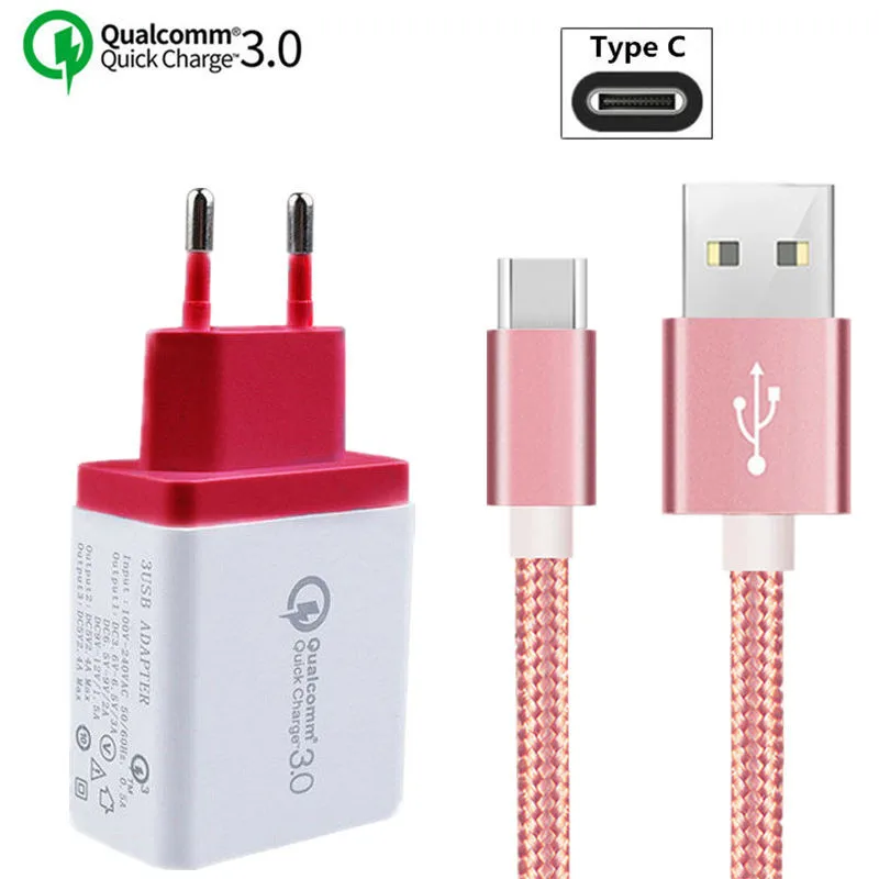 

Type C Charger Cable for Xiaomi Mix 3 Mi 8 lite Sony XZ3 XA1 XA2 Ultra QC 3.0 Charger for Samsung S10 S8 S9 Huawei P20 P30 pro