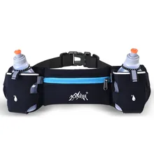 Men Women Sports Hydration Belt Bottle Holder Fanny Pack Marathon Running Reflective Adjustable Waist Belt Bag