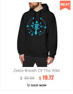 Zelda Breathing Of The Wild Толстовка Sheikah slate Legend Of Zelda Breathing Of The Wild толстовки популярный мужской пуловер с капюшоном