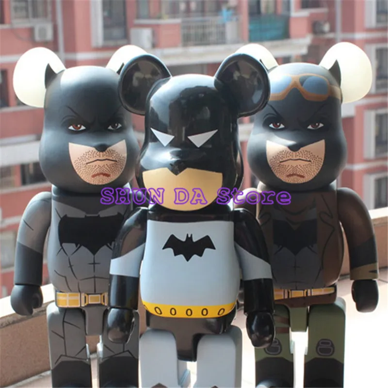 

11inch 28cm 400% Bearbrick Be@rbrick Batman Bearbrick PVC Action Figure Collectible Model toy Gifts SD72