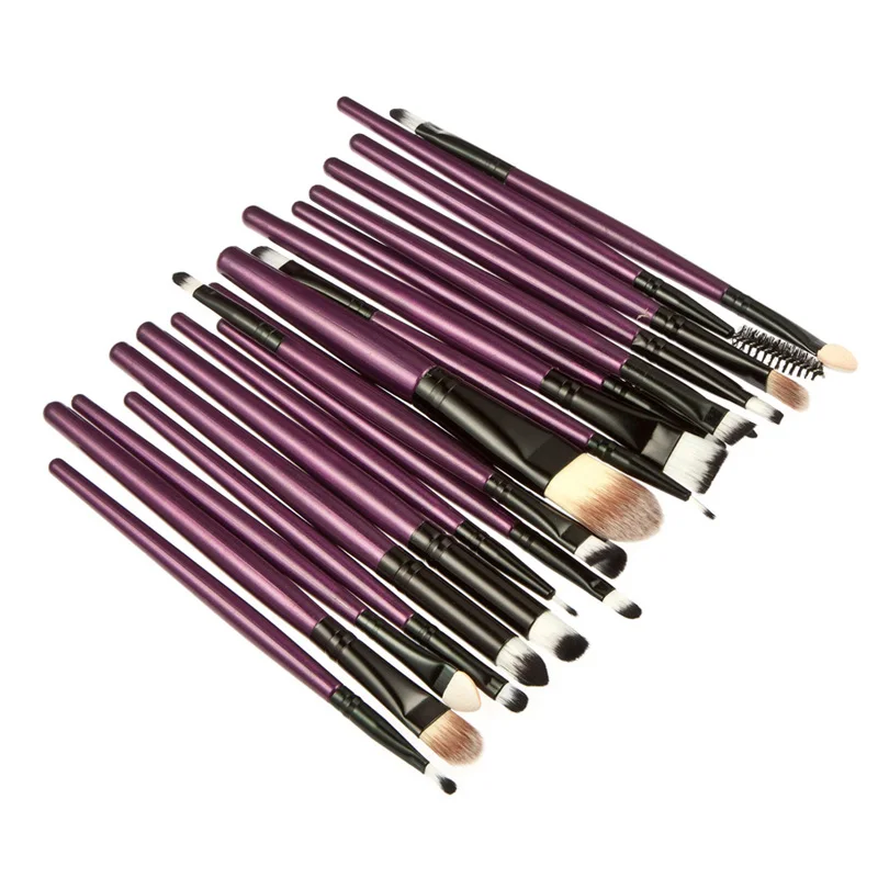 

Professional Full Function 20Pcs purple Makeup Brushes Set Kit Foundation Brush Tool Beauty Tools