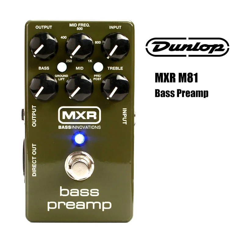 Dunlop MXR M81 бас предусилитель бас гитара педаль эффектов