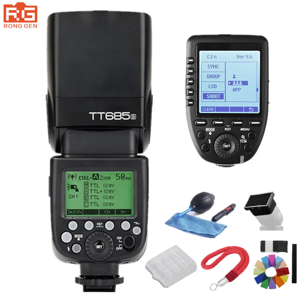 

Free DHL Godox TT685S 2.4G HSS 1/8000s TTL Wireless Speedlite Flash + XPro-S Trigger for Sony A77II A7RII A7R A6300 A6500 Camera