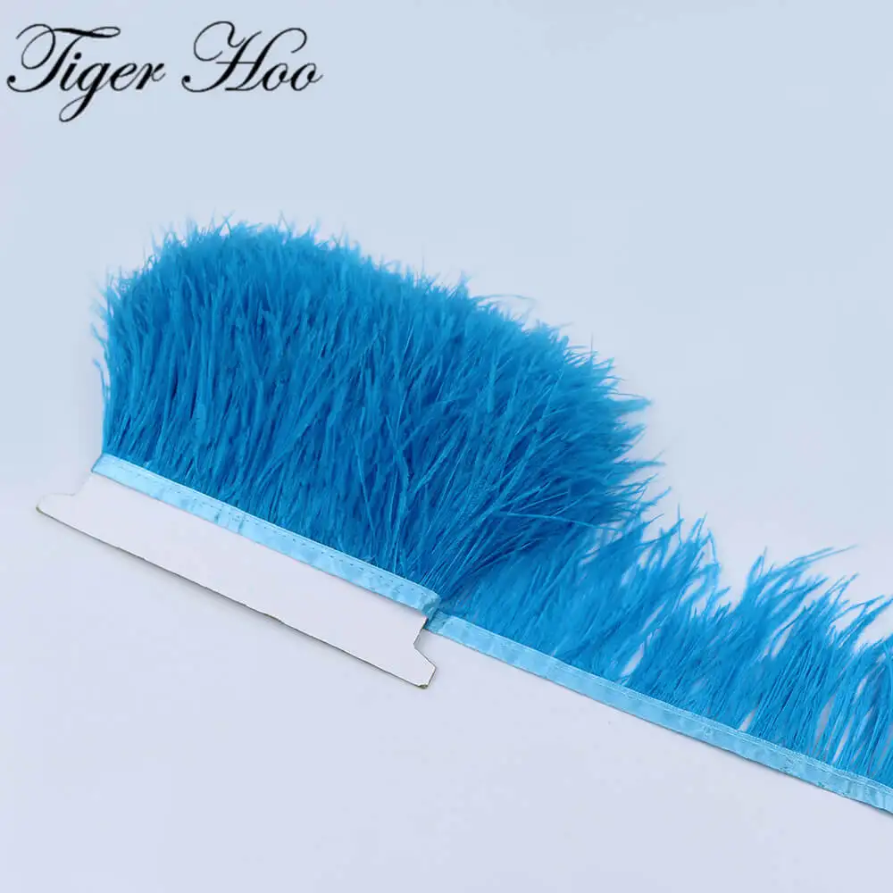 O6 8-10cm ostrich feather trims 4