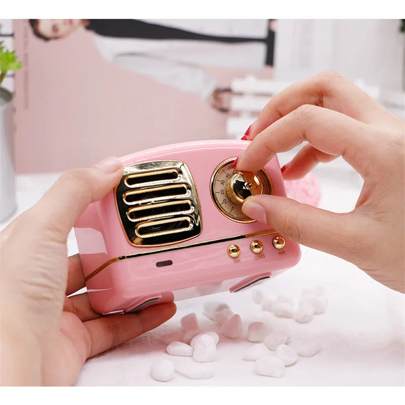 Portable Bluetooth Speaker Mini Wireless Bluetooth Speakers Portable Retro Radio USBTF Card Music Player HIFI Subwoofer Speaker15
