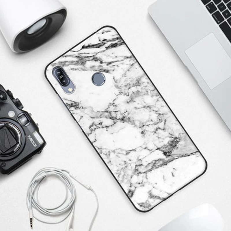Чехол для Asus ZenFone Max M2 ZB633KL ZB632KL мягкие чехлы телефонов с деревянным камнем