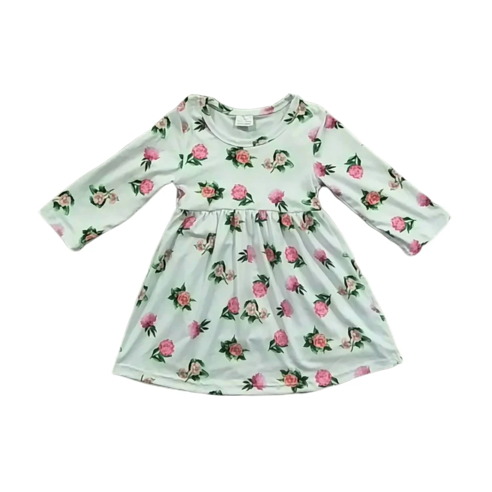 

Baby girl clothes casual summer baby dress long-sleeved printed dress print children's clothing children's dress