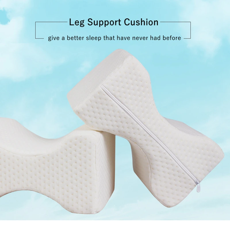 

Memory Foam Wedge Contour Sleeping Knee Pillow for Side Sleepers Back Pain Sciatica Relief Pregnancy Body Pillows Leg Cushion