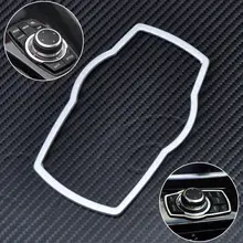 CITALL Серебряный автомобиль Acc интерьер Мультимедийные кнопки Накладка для BMW 1 3 4 5 7 серии X1 X3 X4 X5 X6 2013