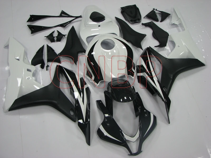 Обтекатели CBR 600 RR 2007 - 2008 черные белые CBR600 Пластиковые обтекатели для Honda CBR600RR без