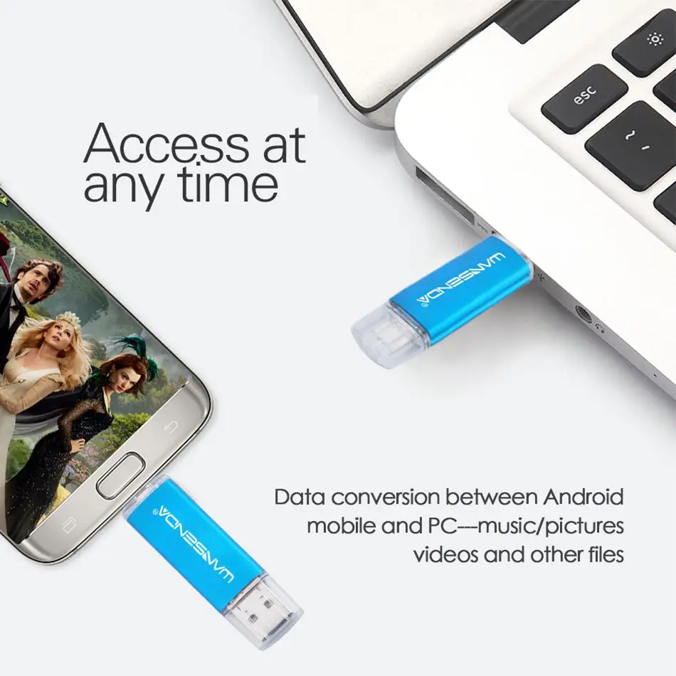 WANSENDA USB флеш накопитель 256 ГБ 128 Гб 64 USB3.0 OTG 32 Флешка 16 8 флешка Android карта памяти| |