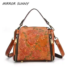 Новые женские сумки из натуральной кожи, женская маленькая сумка через плечо, винтажная воловья кожа с гравировкой, сумка на плечо в европейском и американском стиле