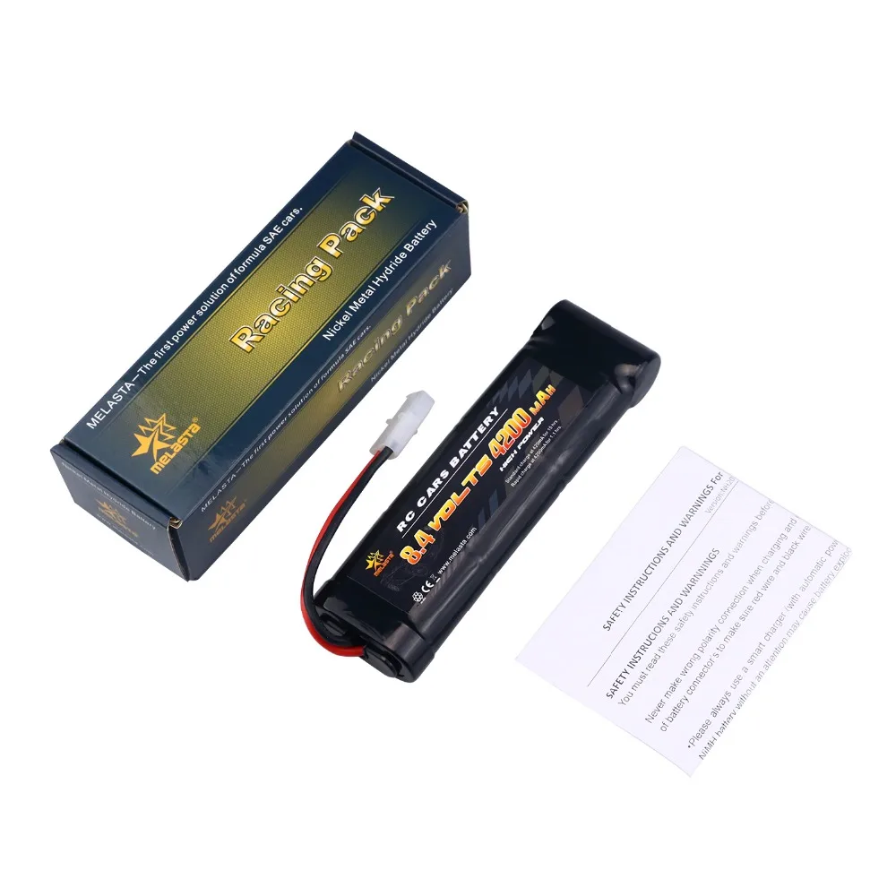 Melasta 8,4 V 4200mAh 7-Cell плоский аккумулятор NiMH с разъемом Traxxas/Tamiya для дистанционного управления гоночными автомобилями RC Toys