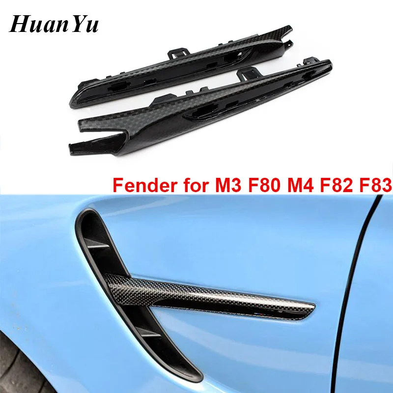 

1pair Carbon Fiber Fender for BMW M3 F80 M4 F82 F83 Exterior Part Side Cover Trim Replacement 2014-2019