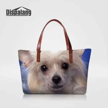 

Dispalang Women Large Capacity Totes Bags Animal Cat Dog Daily Use Handbags For Teenage Girls Woman Tote Shoulder Bag Beach Bags