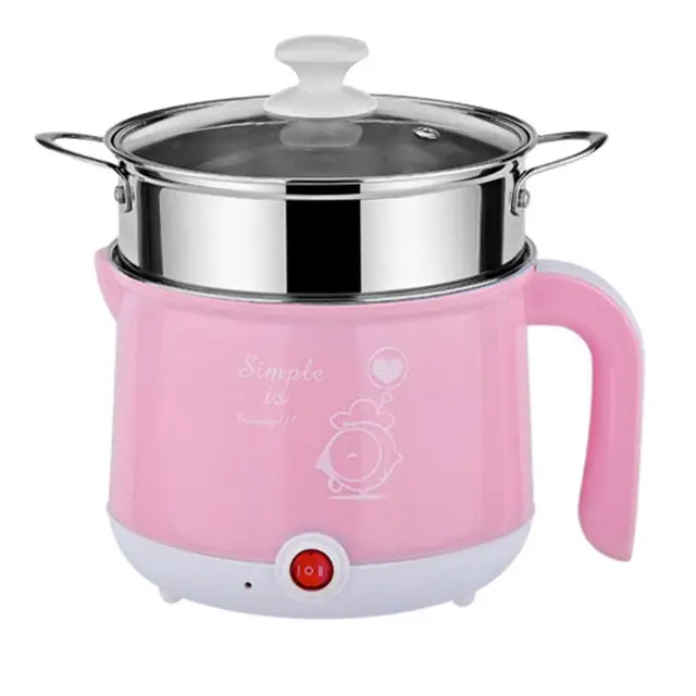 Household Dorm Room Electric Skillet Stainless Steel Mini Electric