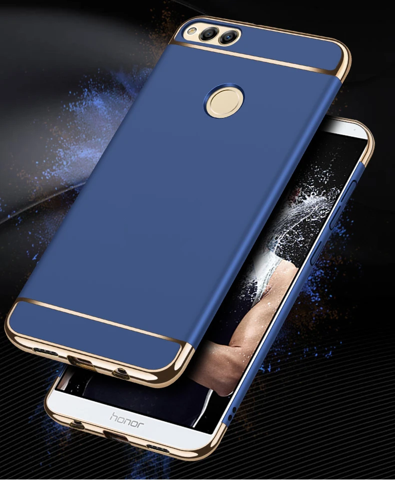 

For Huawei Honor 7X 6X 6C Pro 3 in1 Full Body Hard PC Back Cover Luxury Phone Case