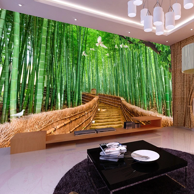 

Фотофон для телевизора, обои для спальни, гостиной, бамбукового дерева, 3 d