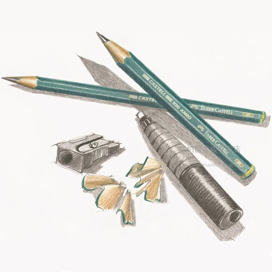 Цветные карандаши Faber Castell 9000, набор из 5 шт./6 шт., HB 2B 4B 6B 8B 0,53 мм, карандаши для эскизов