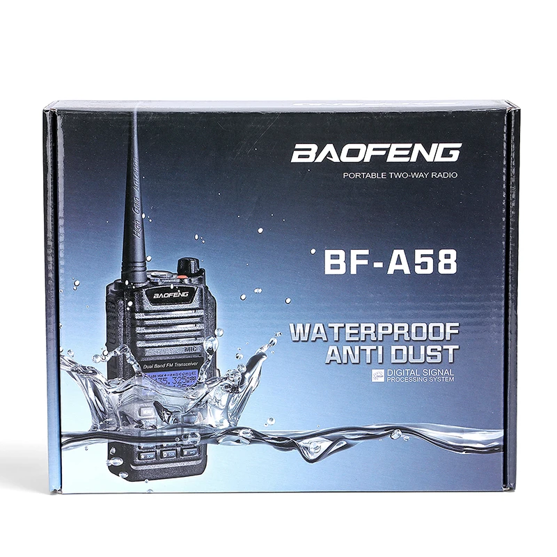 

Baofeng BF-A58 Walkie Talkie IP67 Waterproof UHF VHF Radio Dual Band A58 Two Way Radio Transceiver Woki Toki Baofeng UV-9R Plus