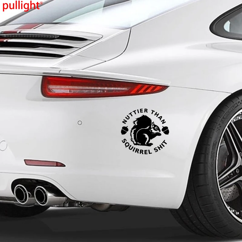 

Personality Creative Classic Attractive Nuttier than Squirrel decal sticker poo funny joke humor