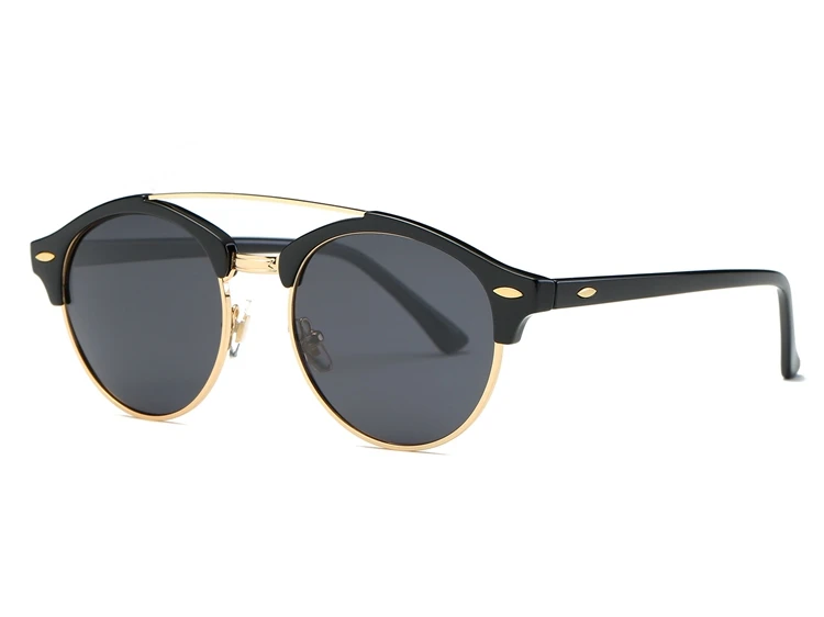AEVOGUE поляризационные солнцезащитные очки мужские классические ретро Летний стиль брендовые дизайнерские унисекс стимпанк Солнцезащитные очки UV400 AE0504 - Цвет линз: NO1