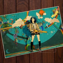 Robot de Anime japonés, póster de mapa de arte pop, clásico, Retro, Kraft, mapas de lona, pegatina de pared, Bar de casa, carteles de Decoración, regalo