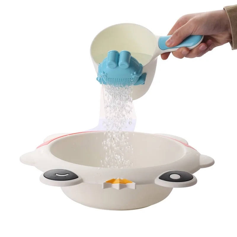 MOTOHOOD Cartoon Baby Bath Caps Baby Shampoo Cup Children Bathing Bailer Baby Shower Spoons Child Washing Hair Cup  (12)