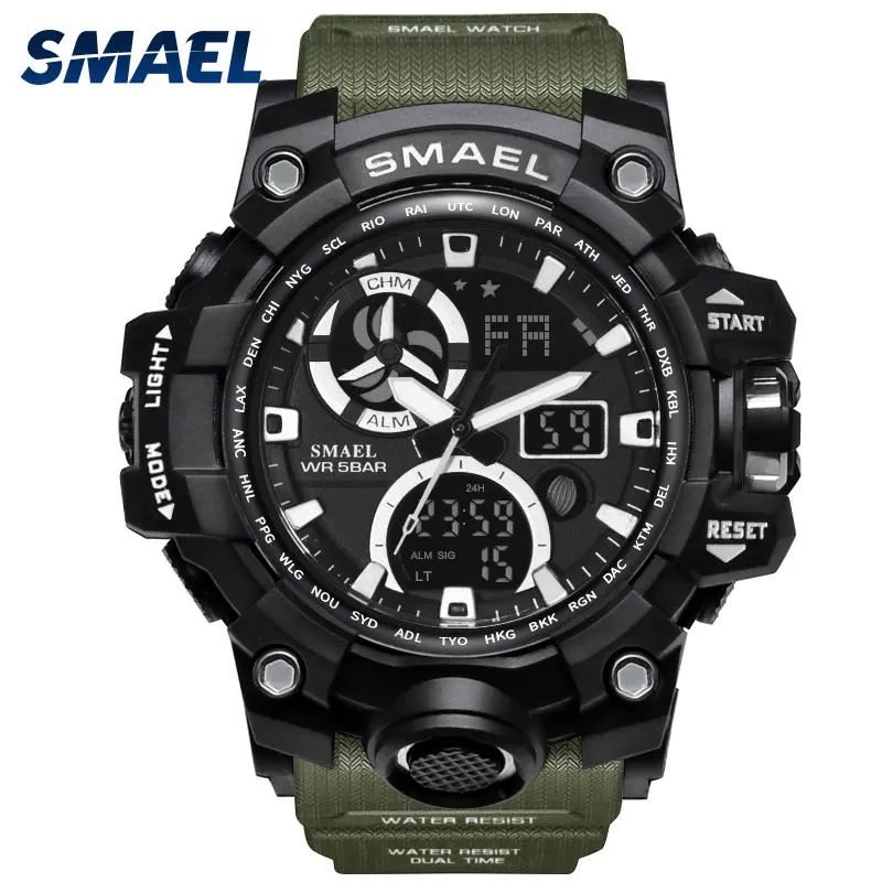 

Army Watches Digital Backlight Relogio Masculino Alarm Watch Men Military LED Wristwatches 1545C Man Military Watch Waterproof