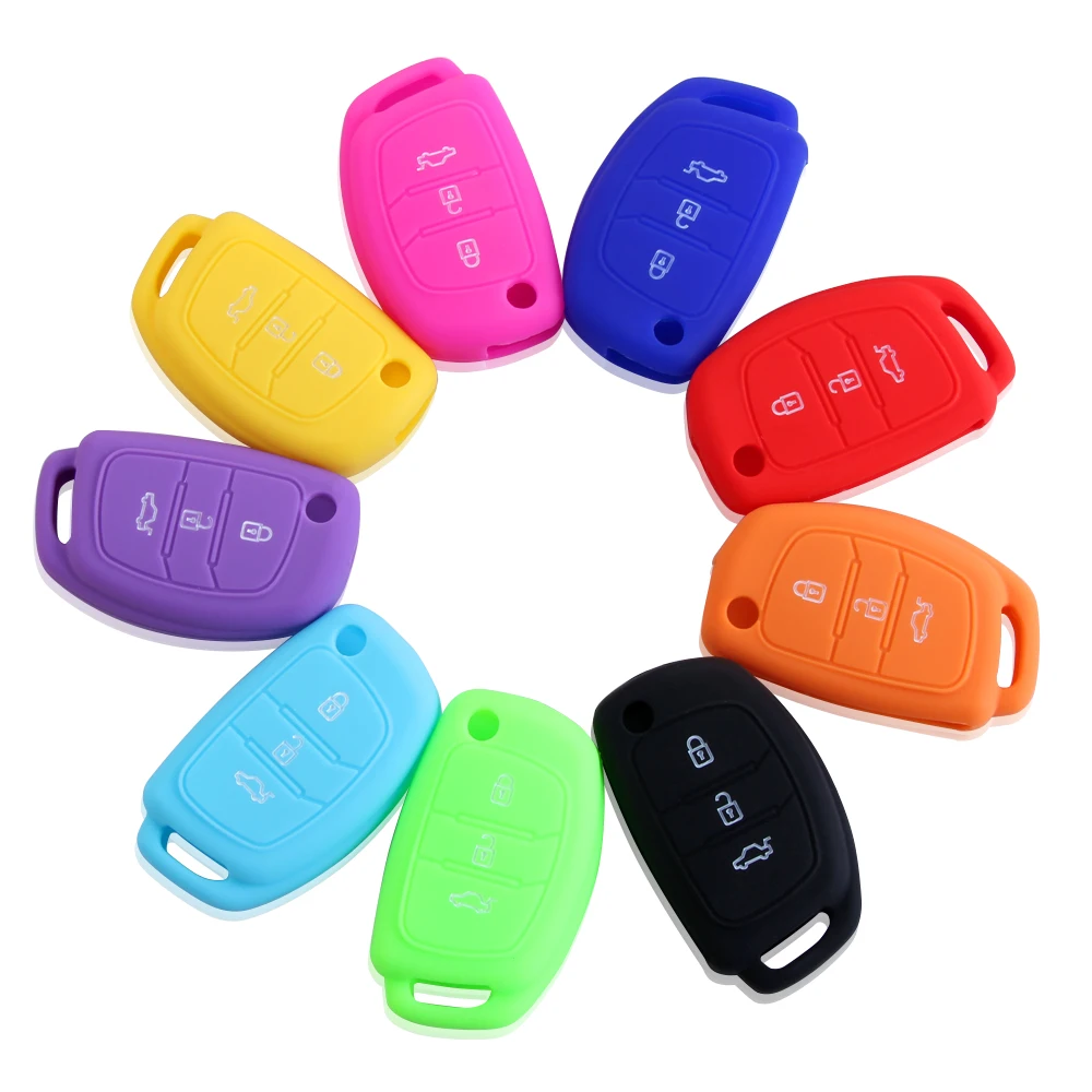 

Silicone Car Key Cover Case for Hyundai Ix35 IX45 IX25 I10 I20 I30 HB20 Sonata Verna Solaris Santa Elantra Mistra