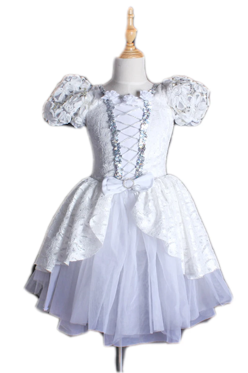 

Leotards Costume Kid Ballet Dress Tutu For Child Womon Lace Strap Dance Clothes Gymnastics Leotard Girls White Dancewear