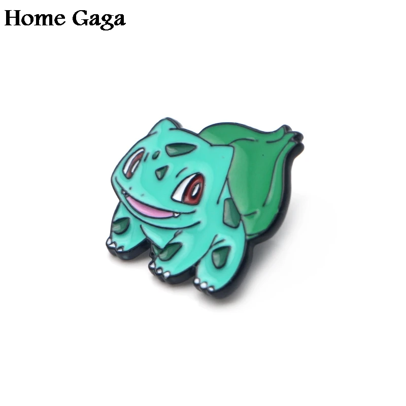 Homegaga карманные монстры Bulbasaur цинковые булавки для рюкзака одежда медаль для сумки рубашки значки броши для мужчин и женщин D1715