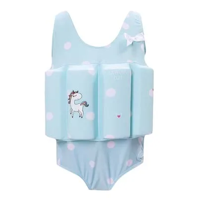 Girls Swimsuits Child Swimming Trunks Shorts Children's Swimwear Kids Buoyancy Swimsuit Baby Boys Girls Swim Vest - Цвет: Light blue briefs