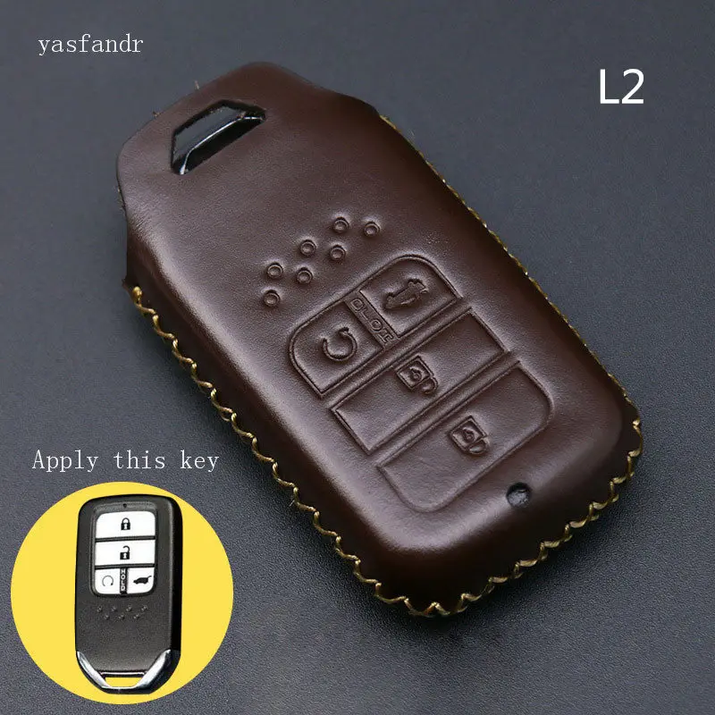 

car accessories key cover case araba aksesuar For Honda Hrv Civic 2017 Accord 2003-2007 Cr-v Freed Pilot Styling 4 buttons