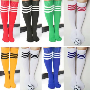 

New High Socks Over Knee Socking For Girls Womens 2018 New Fashion Sexy Striped Cheerleader Striped Long Socks
