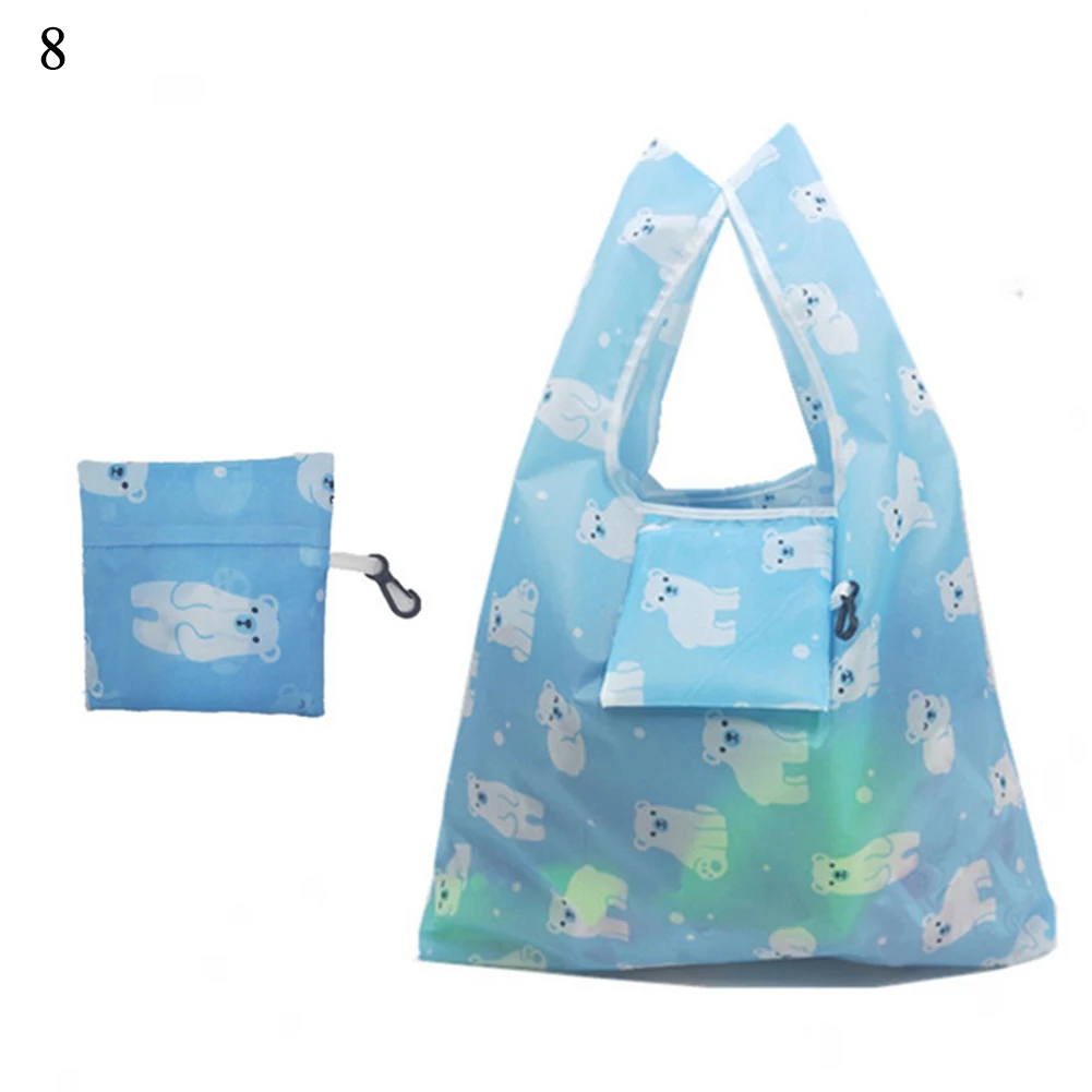 Модная печать складная сумка для покупок с Фламинго эко многоразовая сумка для покупок переработанная мультфильм цветочный кошелек сумки большая сумка