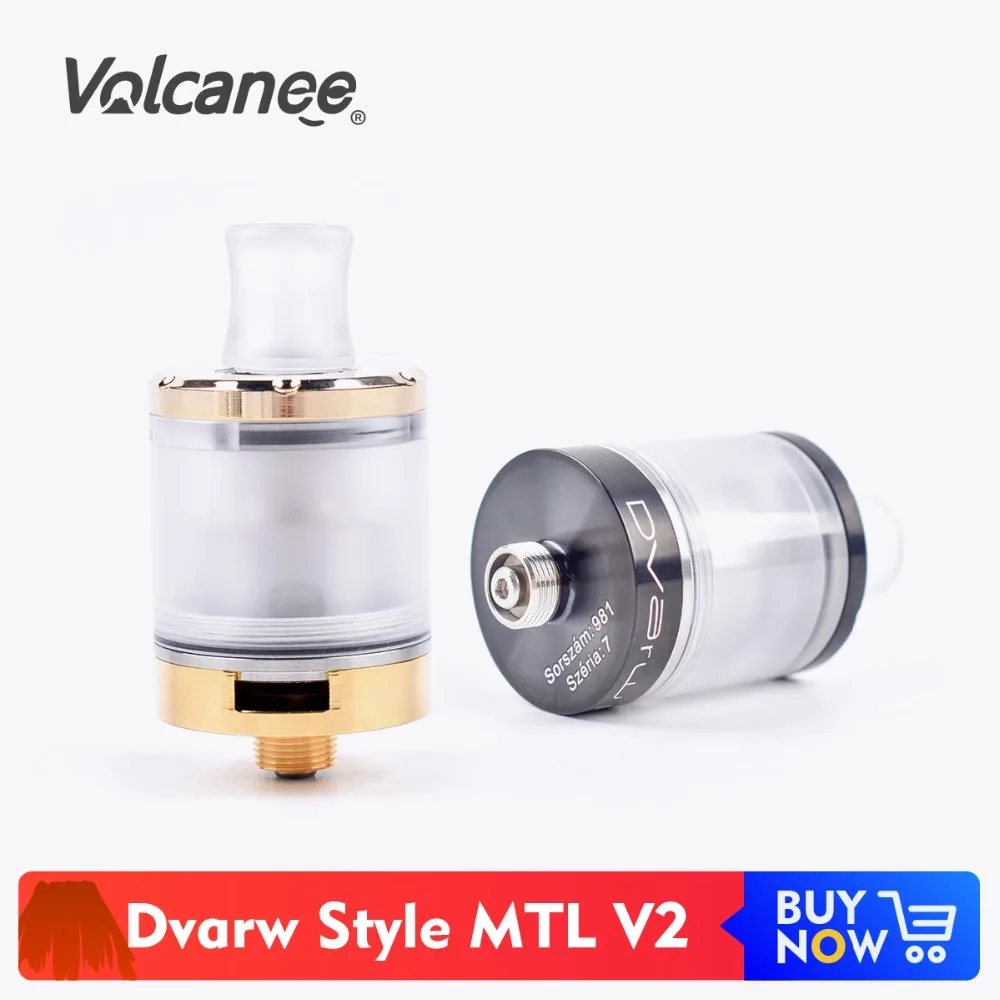 

Volcanee Dvarw V2 MTL RTA Adjustable Airflow 22mm Diameter Vape Tank VS SQ NL MTL Kayfun Style Skyline eCig Atomizer