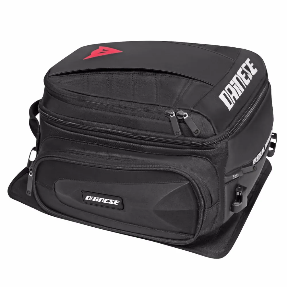 

High quality Dain large capacity Motorcycle Back Seat Bag Black Motorbike Waterproof Tail Travel Rider Luggage Rear Bag