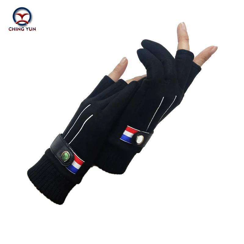 CHING YUN Missing finger Gloves Women&Men Elastic Breathable Semi-finger unisex Gloves Outdoor Ridding Climbing  spring Mitten